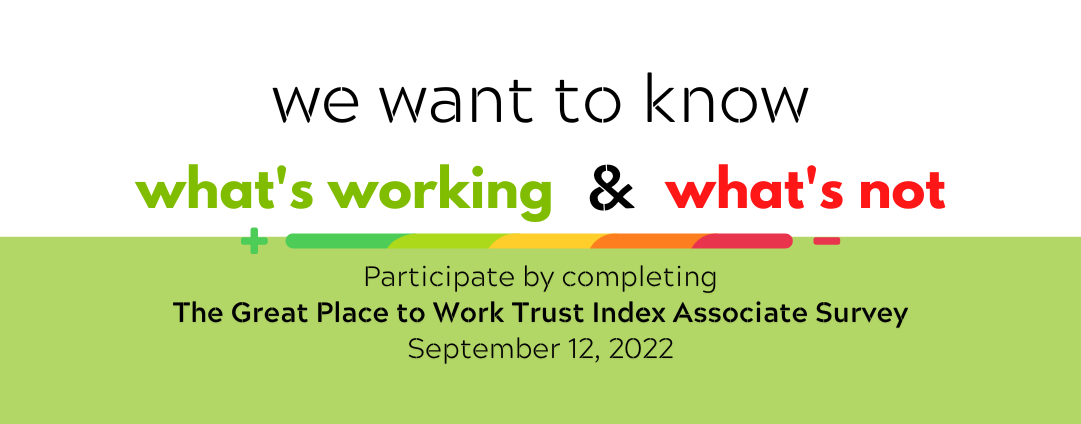 Great Place to Work Survey Coming Sept 12